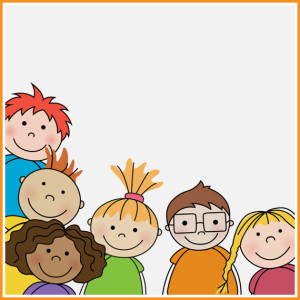 Vector Illustration of Small Kids